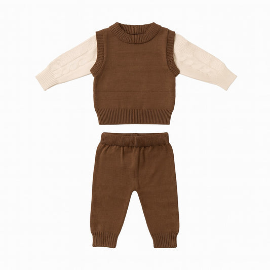Knitted Sweater & Jogger Pant Co-ord Set - Professor Bear