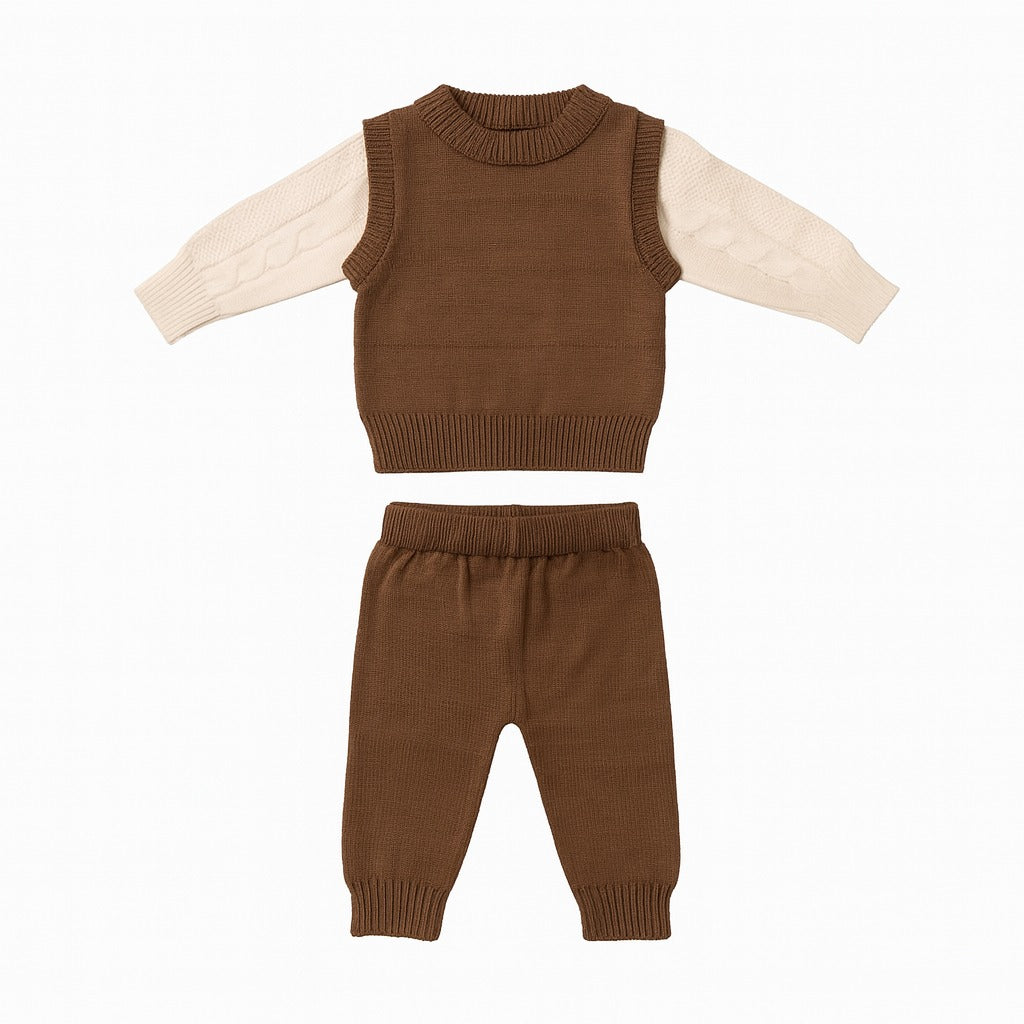 Knitted Sweater & Jogger Pant Co-ord Set - Professor Bear