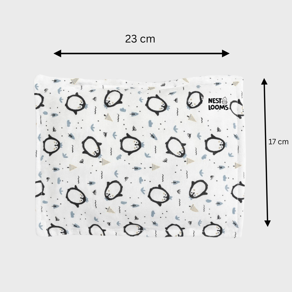 Mustard Seed Rai Pillow - Penguin Parade