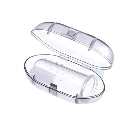 Finger ToothBrush With Case - Transparent