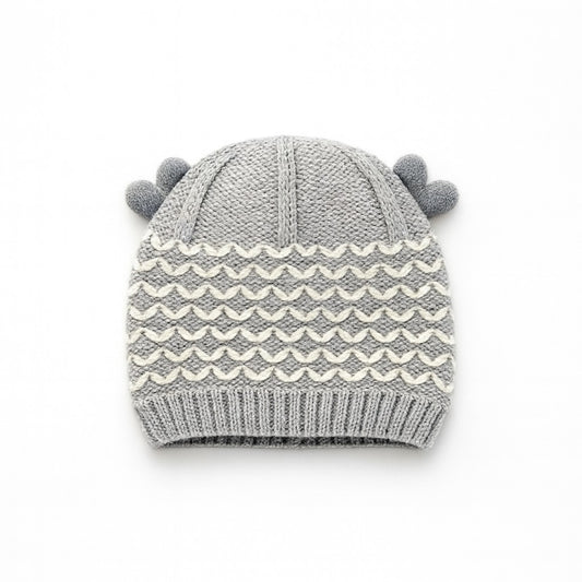 Woolen Hornie Beanie - Dusty Wiggle