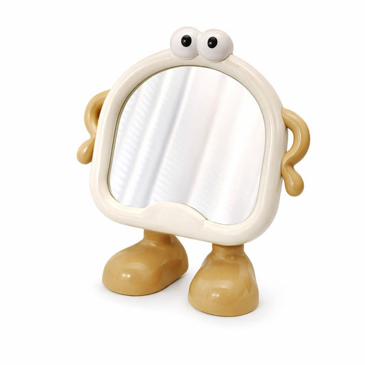 Kids Peekaboo Buddy Standing Mirror - Vanilla Giggly