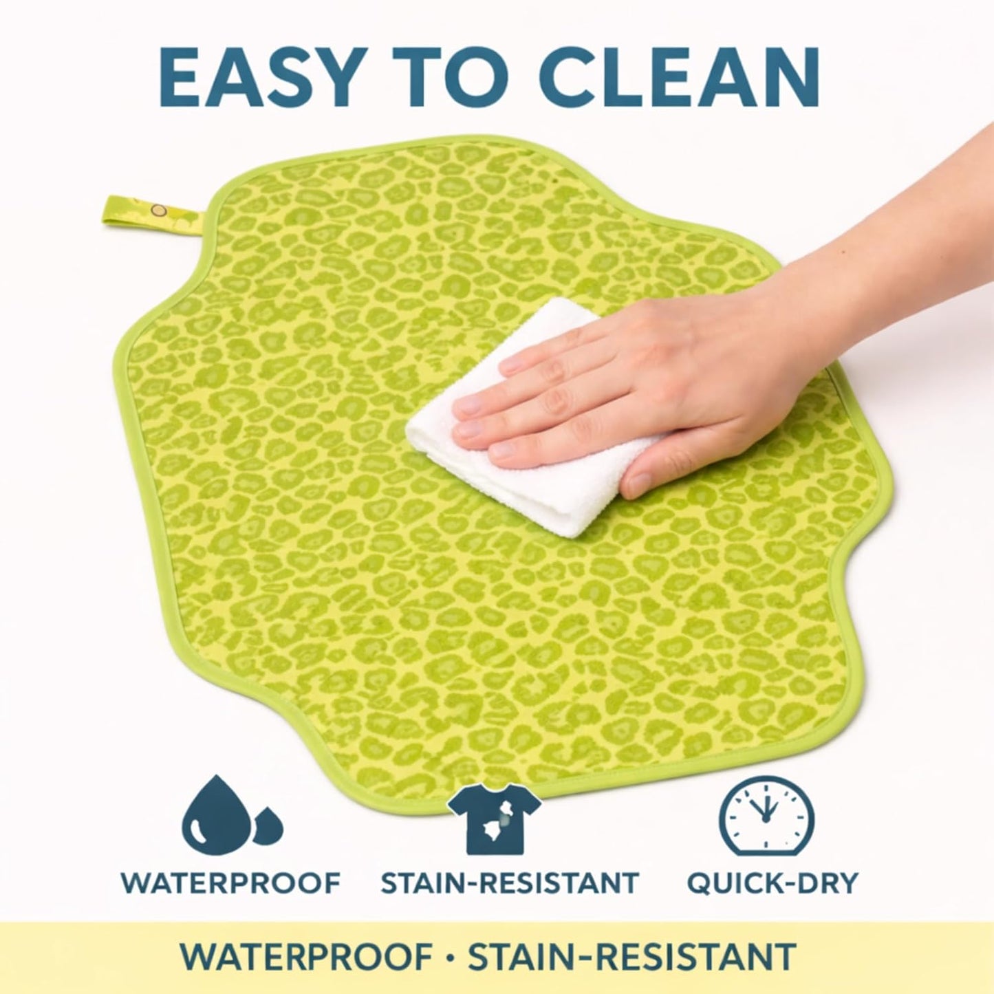 Portable Diaper Changing Mat - Playful Greenery