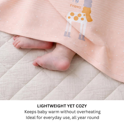 Cotton Baby Blanket - Honey Giraffe