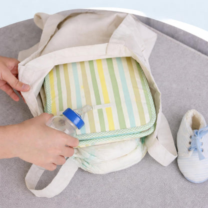 Portable Diaper Changing Mat - Pastel Striped