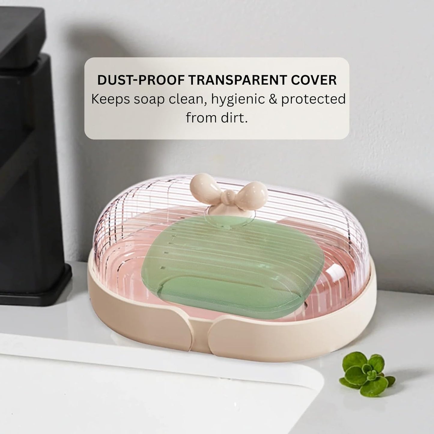 Soap Holder - Sweet Bow - Blush Pink