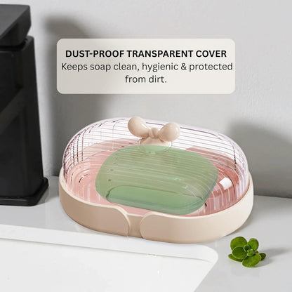 Soap Holder - Sweet Bow - Blush Pink