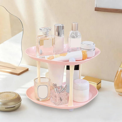 Multi-Purpose Heart-shaped 2 layer Baby Essentials Storage Stand - Blush Pink