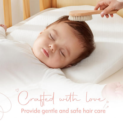 Baby Wooden Hair Brush (goat bristle)