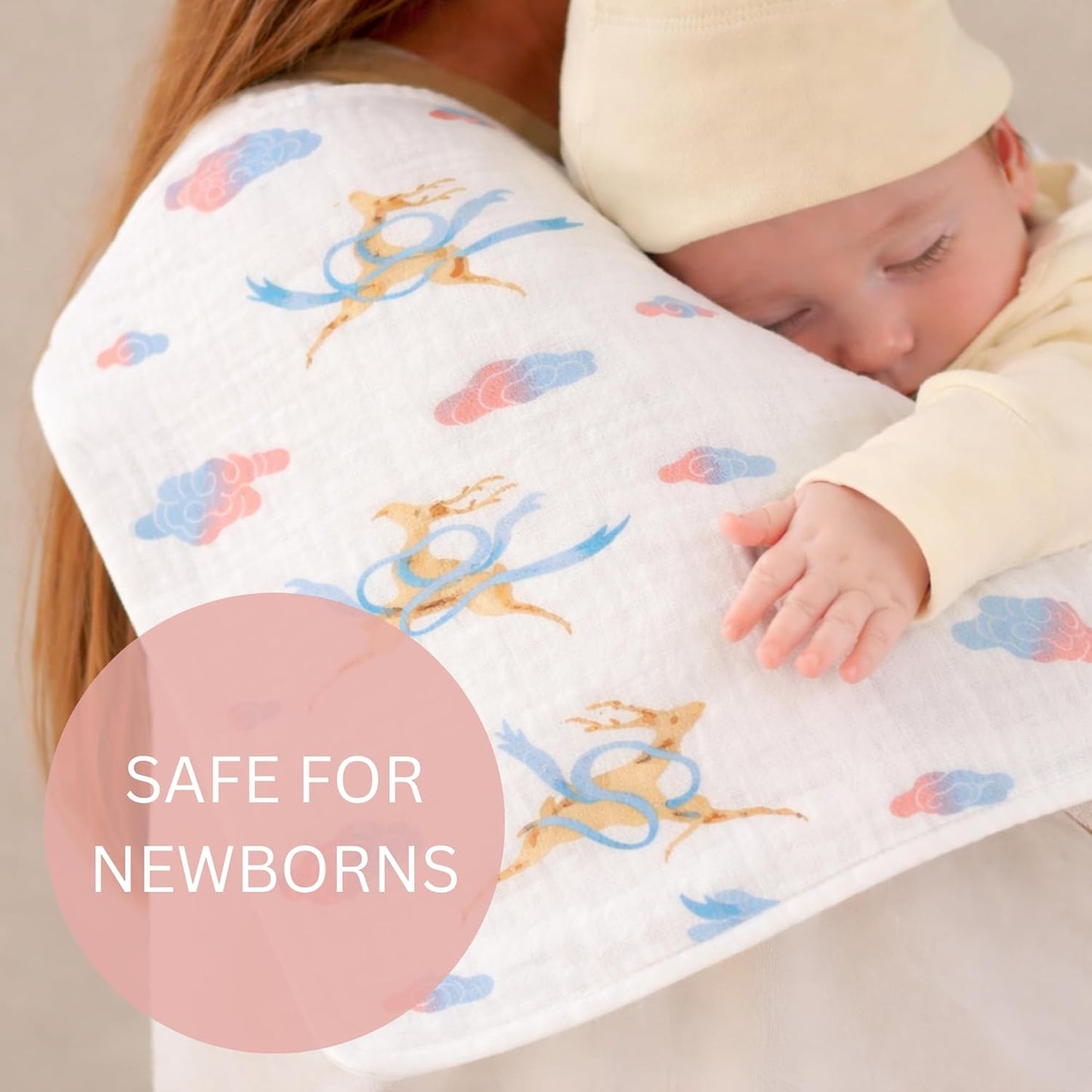 Organic Cotton Burp Cloth - Sky Dancer