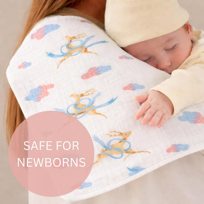 Organic Cotton Burp Cloth - Sky Dancer