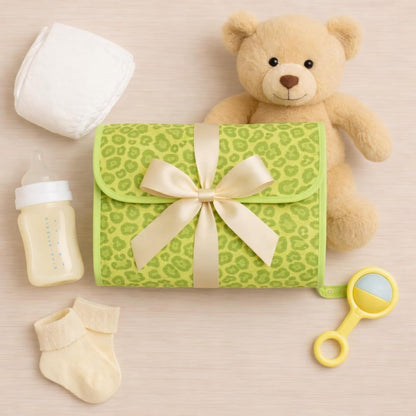 Portable Diaper Changing Mat - Playful Greenery