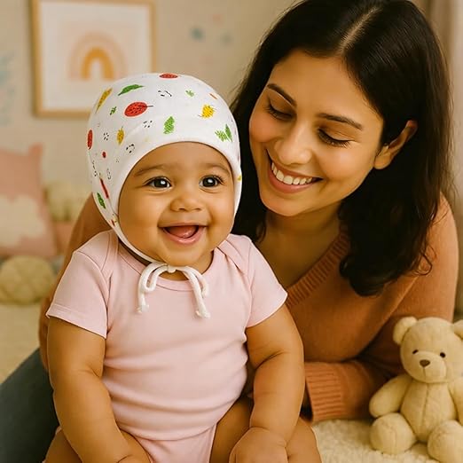 Muslin Dori Cap - Combo of 3 - Joyful Journeys