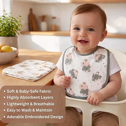 Cloth Feeding Bib Set of 3 - My Daddy Loves Me