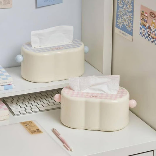 Decorative Baby Wipes & Tissue Storage Box - Sweetheart Checks