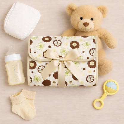 Portable Diaper Changing Mat - Cocoa Blossom