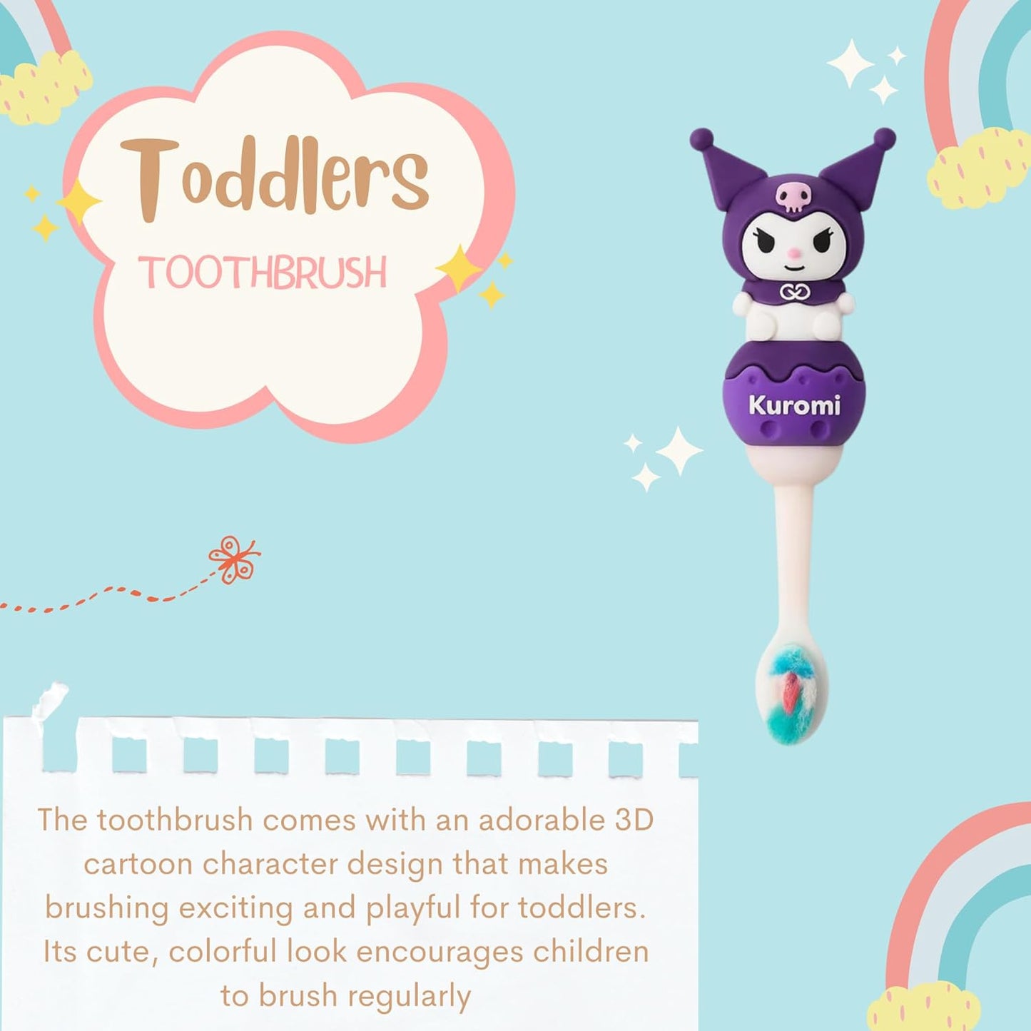 Toddler Toothbrush - Purple Kuromi