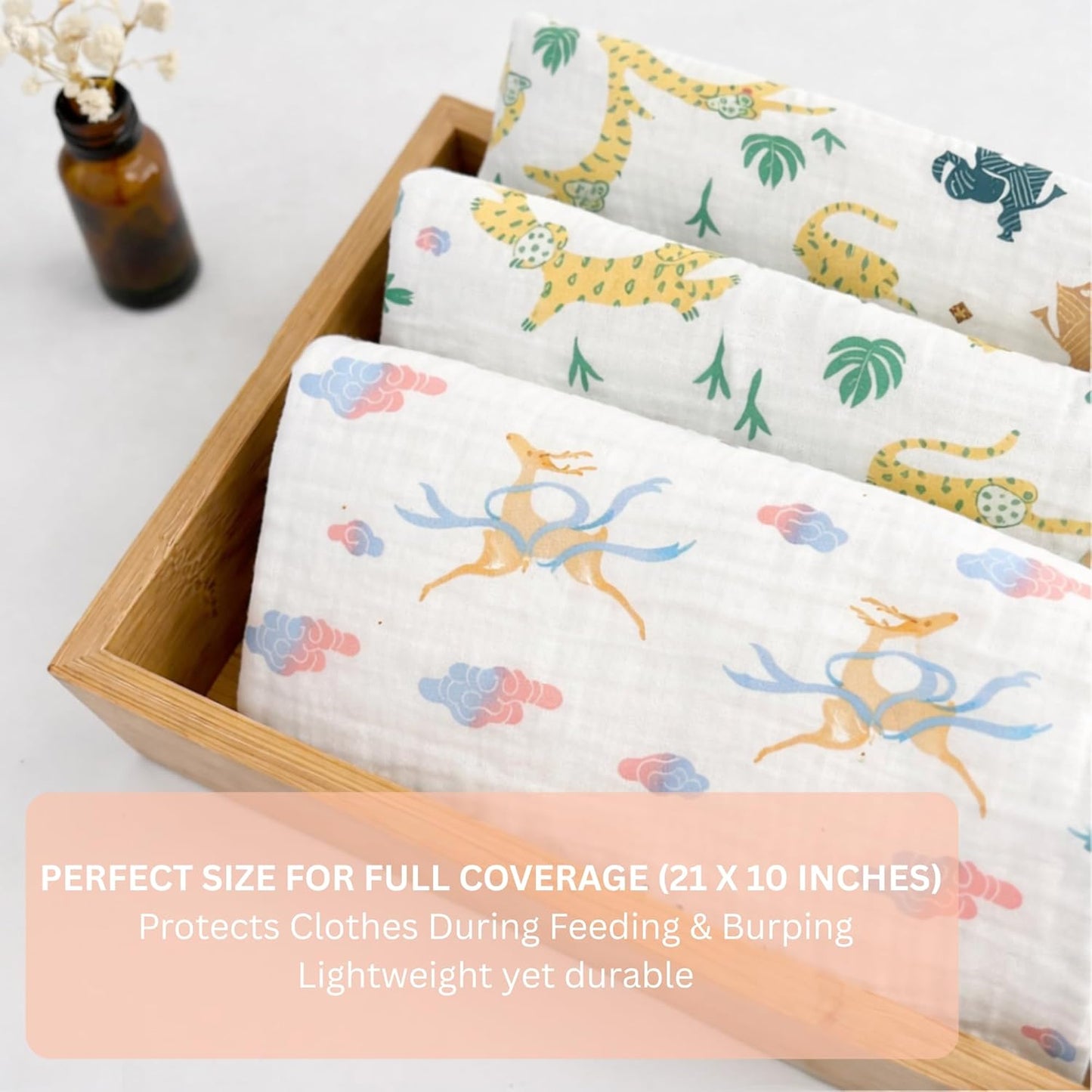 Organic Cotton Burp Cloth - Sky Dancer