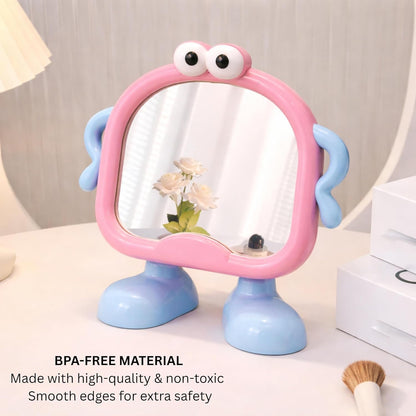 Kids Peekaboo Buddy Standing Mirror - Pink Giggly