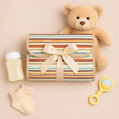 Portable Diaper Changing Mat - Sunset layers