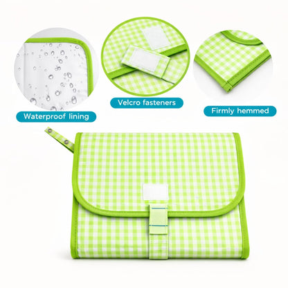 Portable Diaper Changing Mat - Fresh Checks