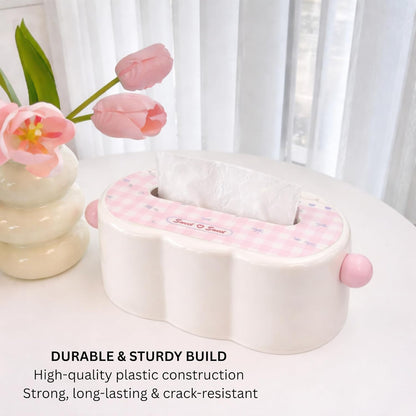 Decorative Baby Wipes & Tissue Storage Box - Sweetheart Checks