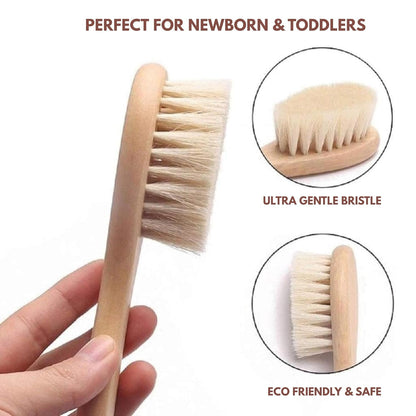 Baby Wooden Hair Brush (goat bristle)