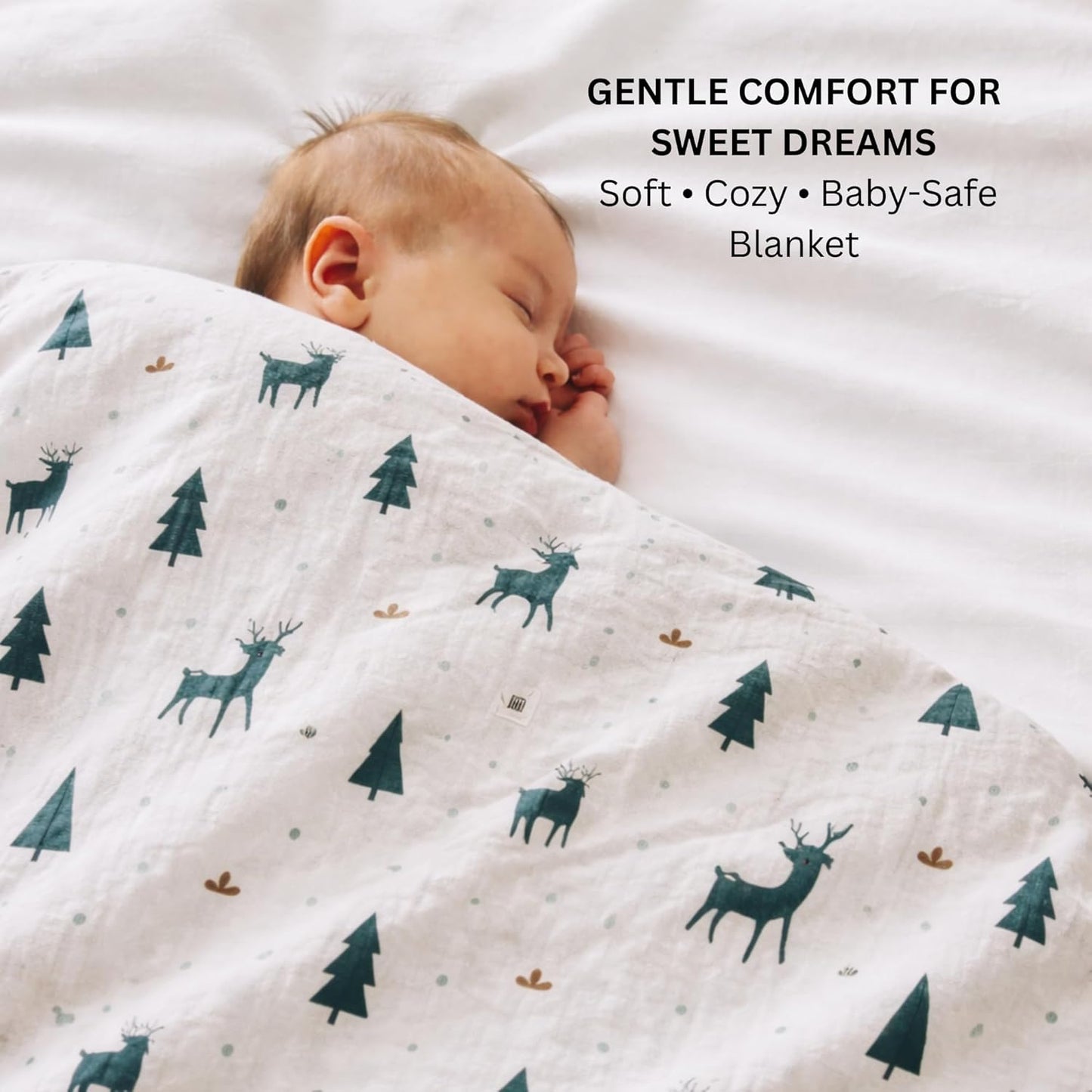 Organic Muslin Blanket - Christmas Wonderland