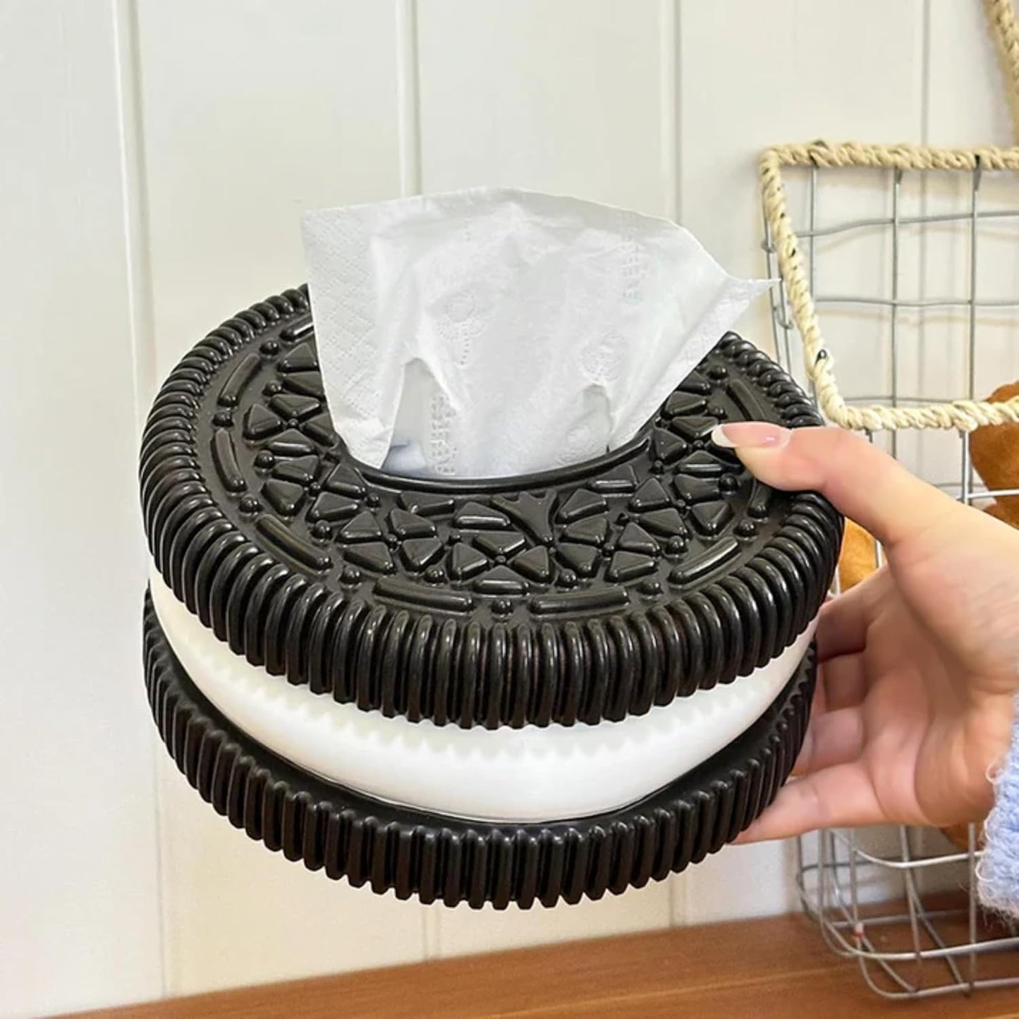 Decorative Baby Wipes & Tissue Storage Box - Oreo Magic