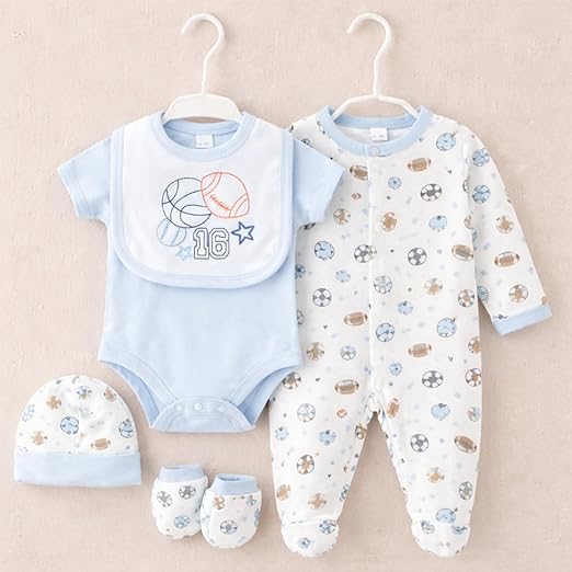 5 pcs Baby Clothing Set - Born to Play