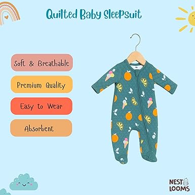 Quilted Sleepsuit - Fruity Dreams