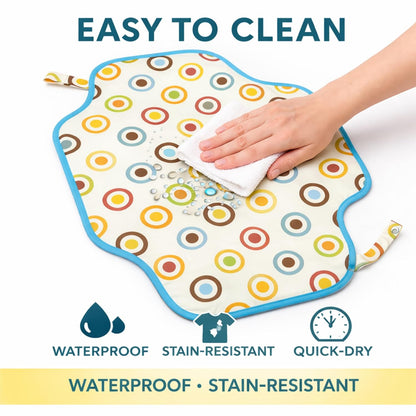 Portable Diaper Changing Mat - Candy Rings