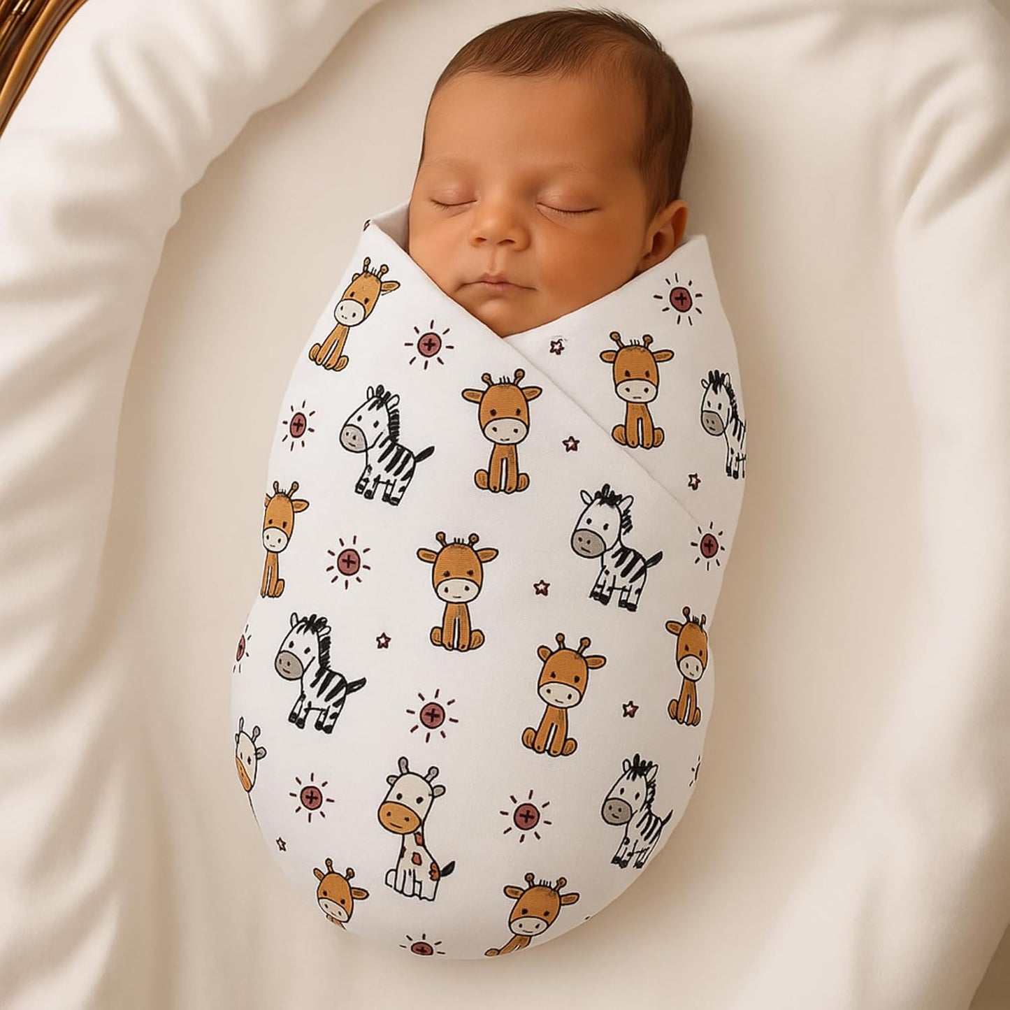 Baby Muslin Swaddle - Jungle Buddies