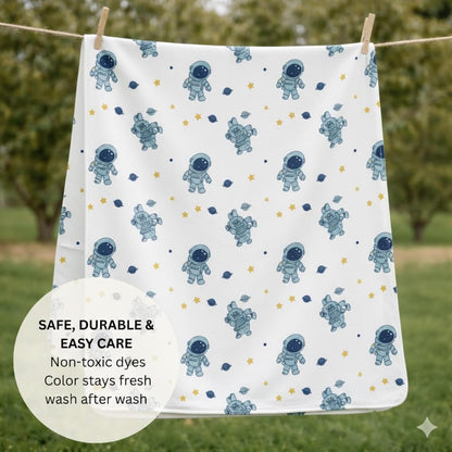 Organic Cotton Muslin Blanket - Galaxy Woofs