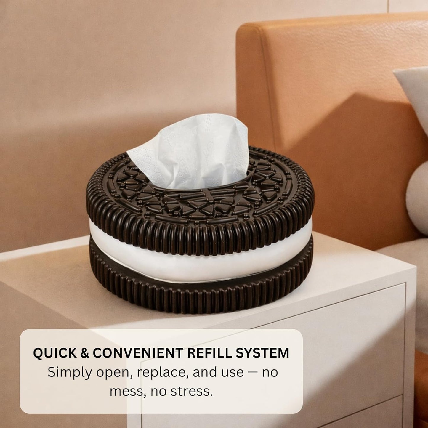 Decorative Baby Wipes & Tissue Storage Box - Oreo Magic