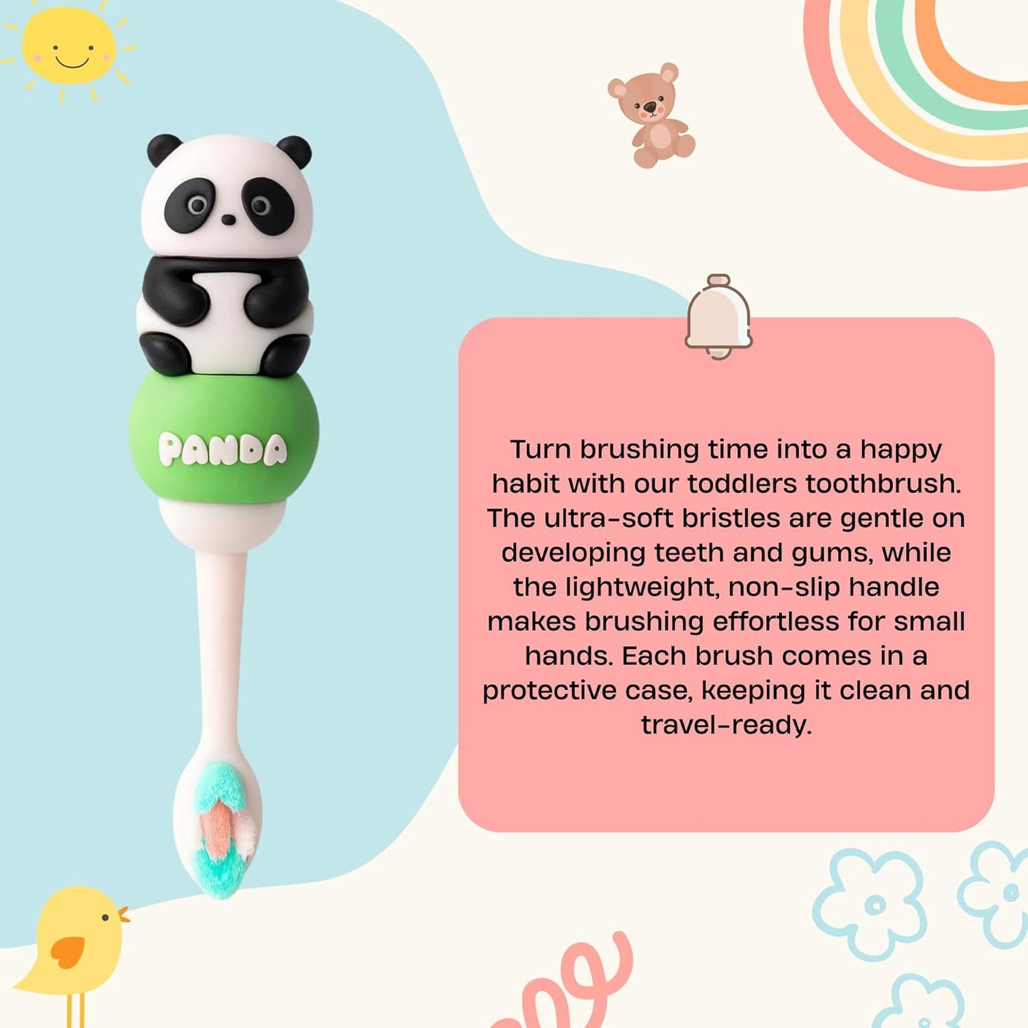 Toddler Toothbrush - Cute Panda