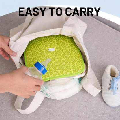 Portable Diaper Changing Mat - Playful Greenery