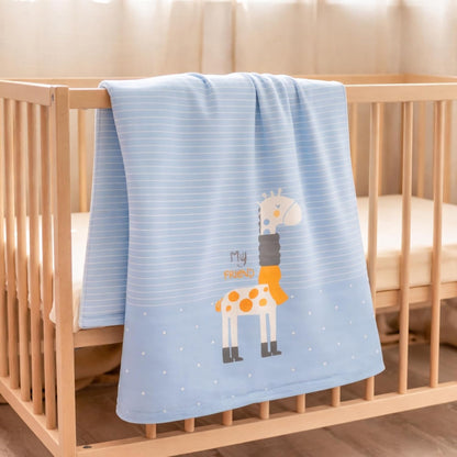 Cotton Baby Blanket - Breezy Giraffe