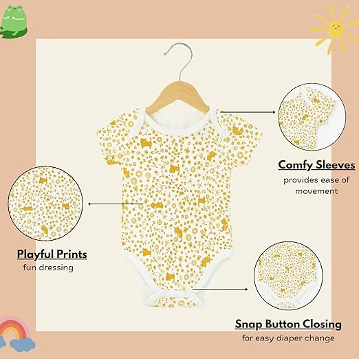 Cotton Baby Onesie - Mama's sunshine ( cream )