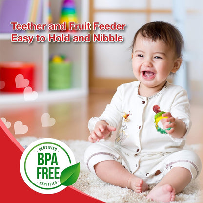 Silicone Fruit Nibbler - Yellow Bubble Handle