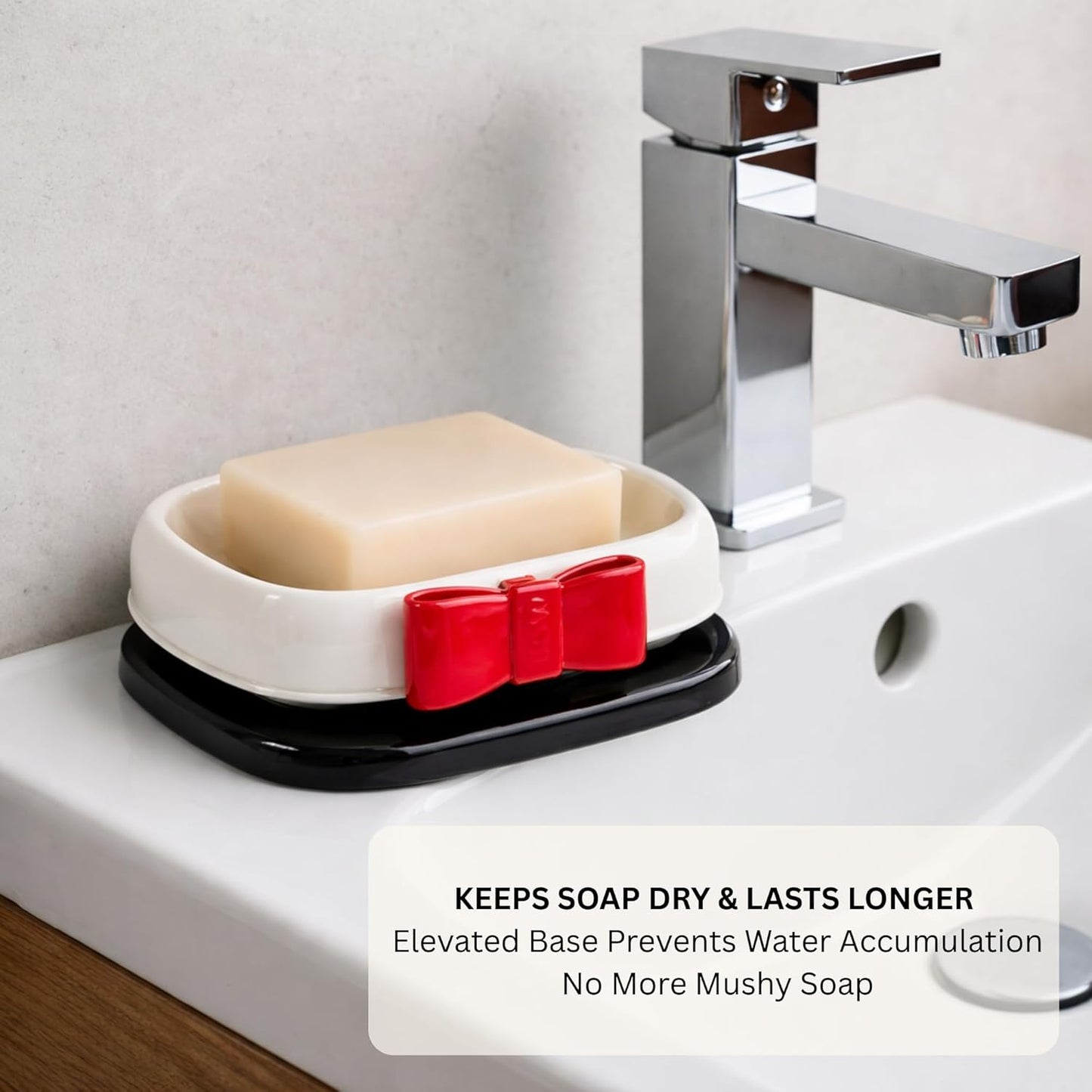Soap Holder - Bow Buddy - Red