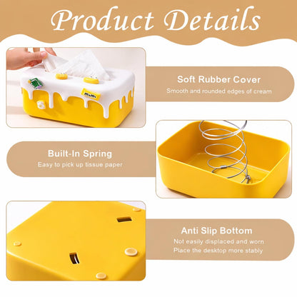 Decorative Baby Wipes & Tissue Storage Box - Mango Drip