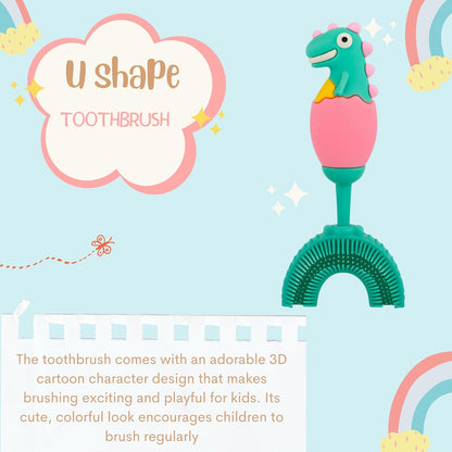 U-Shaped Toothbrush - Dino Egg