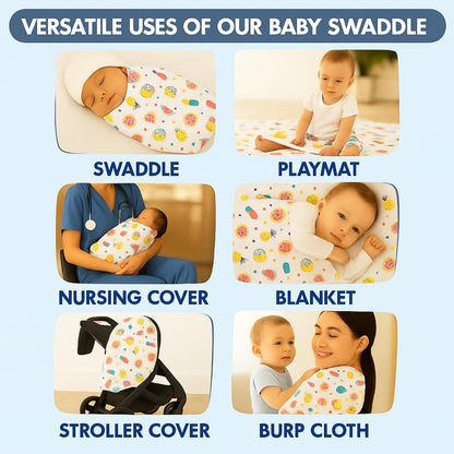 Baby Muslin Swaddle - Tropical Treats