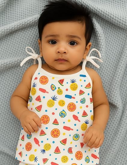 Dori Jhabla- Organic Cotton Muslin- Combo of 5 (tropical treat,sunny bunny, space bear, dinoland, sailor star)
