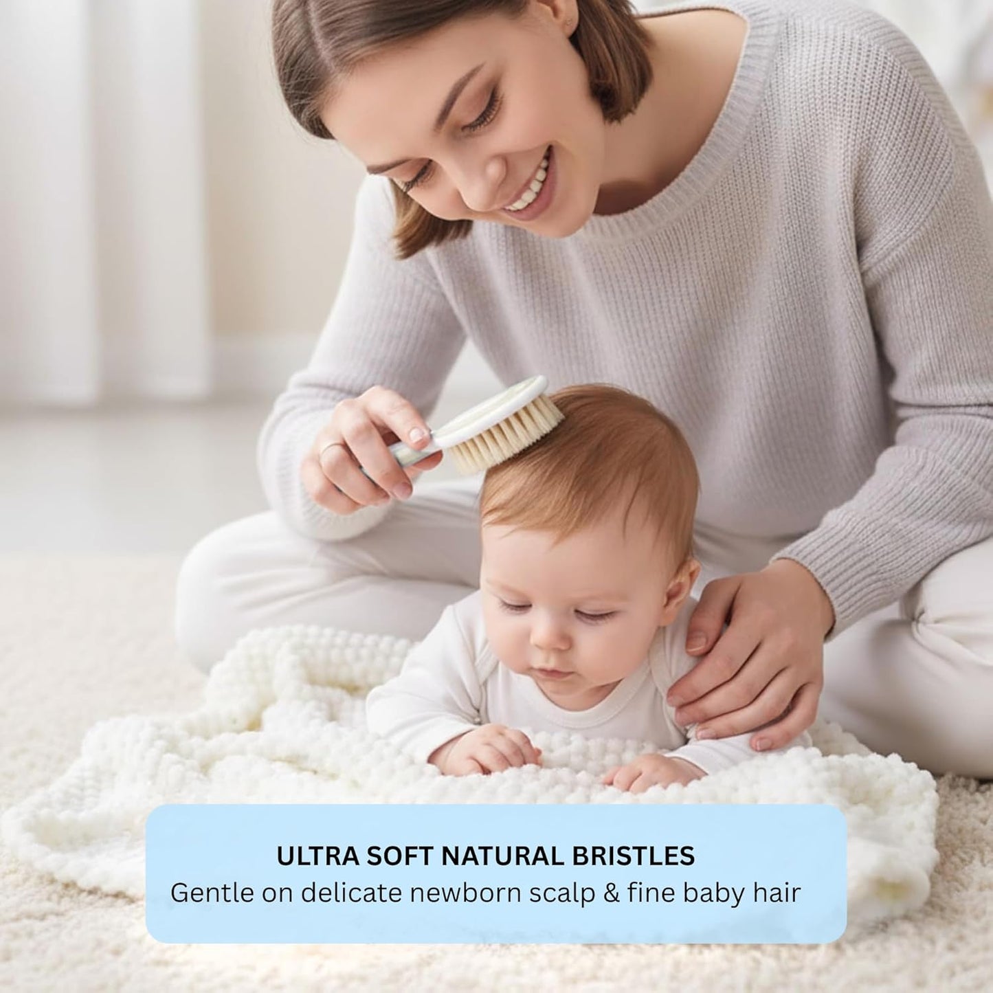 Baby Hair Brush & Comb Set - Blue