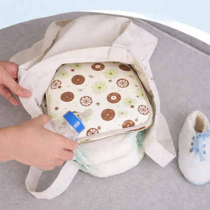 Portable Diaper Changing Mat - Cocoa Blossom