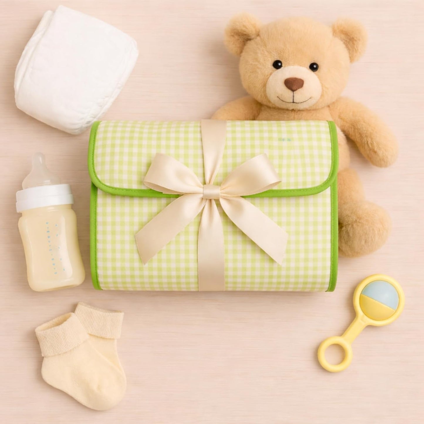Portable Diaper Changing Mat - Fresh Checks