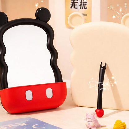 Children’s Decorative Mirror with Storage Space - White Mickey