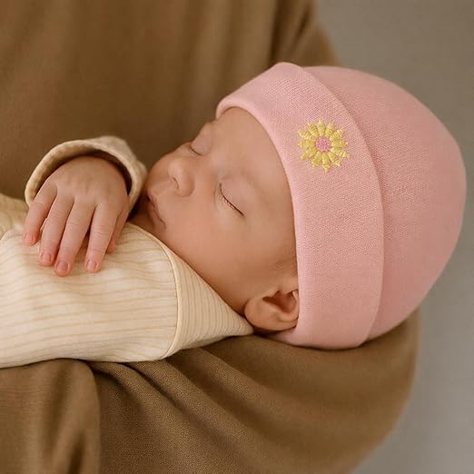 Unisex Baby Beanies Set of 5 - Petal Safari